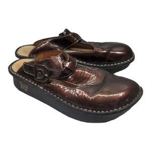 Alegria Women AGL-111 Leather Comfort Mules Mary Jane Clogs shoes sz 39/9